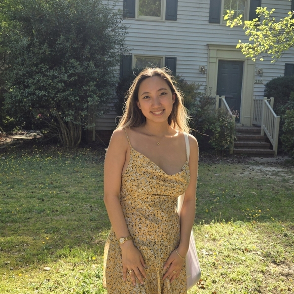 Cowl Neck Yellow Sundress S - Picture 7 of 7